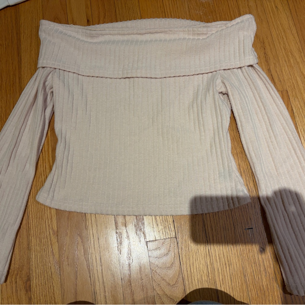 Cider Off-Shoulder Sweater in Soft Cream